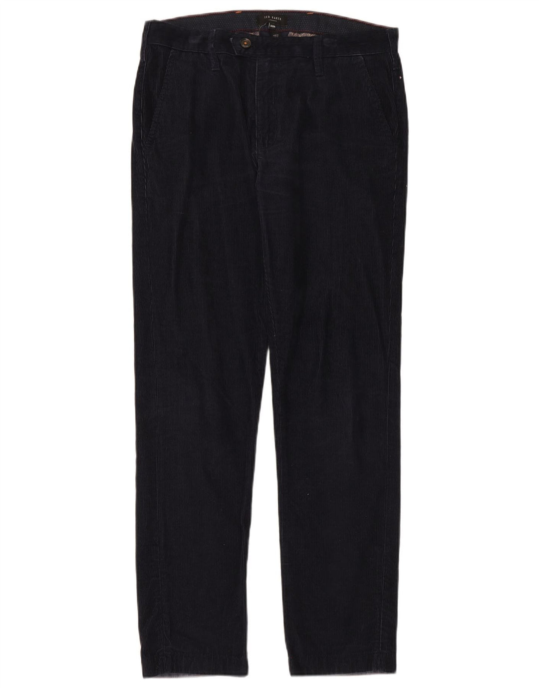 Ted Baker Dame Slim Corduroy Bukser W32 L31 Navy Blue