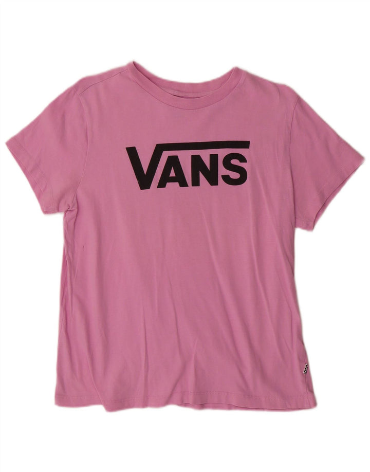 VANS Piger Grafisk T-Shirt Top 12-13 År Large Pink