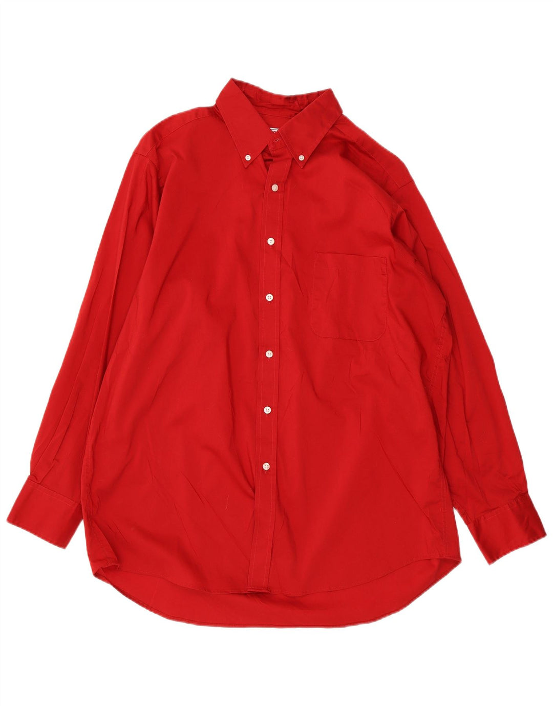 IZOD Mens Classic Fit Shirt Size 16 16 1/2 Large Red Cotton