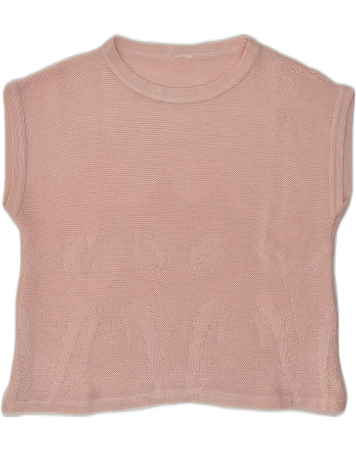 VINTAGE Womens Blouse Top UK 14 Large Pink Floral | Vintage Vintage | Thrift | Second-Hand Vintage | Used Clothing | Messina Hembry 