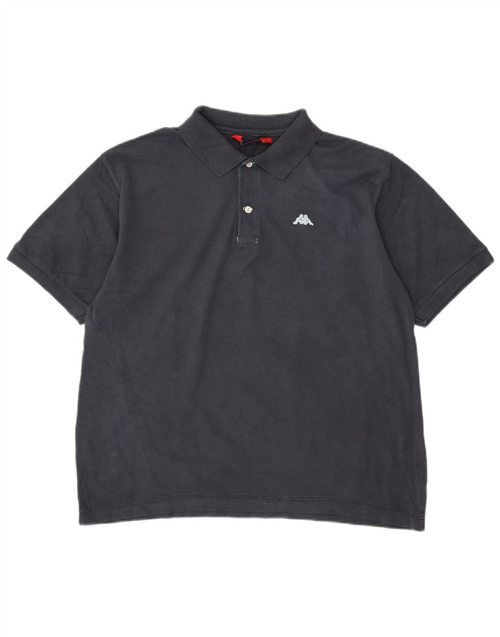 KAPPA herre poloshirt XL marineblå bomuld