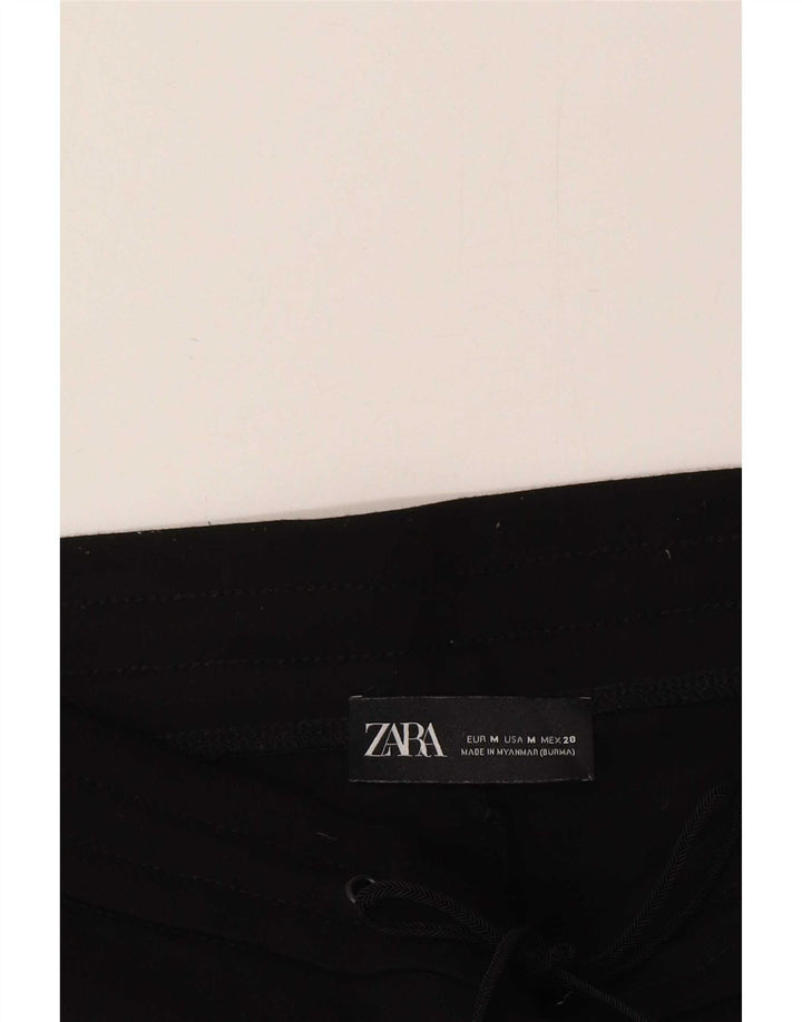 Zara Dame Slim Cargo Bukser Medium W26 L26 Sort Viscose