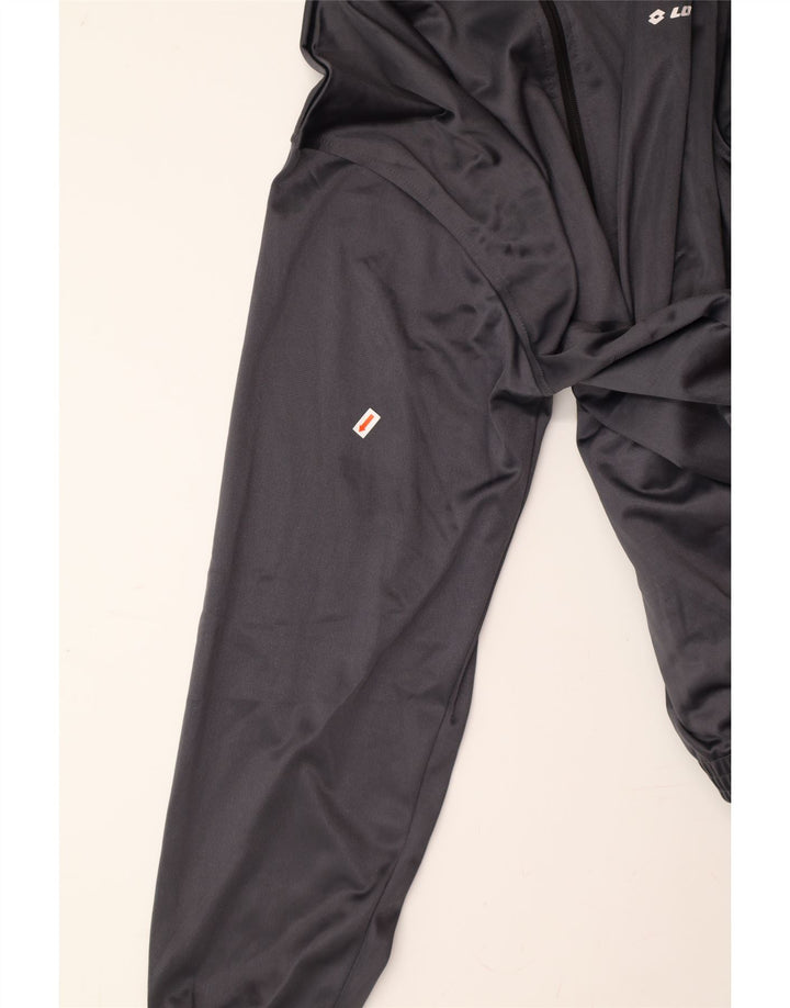 LOTTO Mens Tracksuit Top Jacket 2XL Grey Polyester Vintage Lotto and Second-Hand Lotto from Messina Hembry 