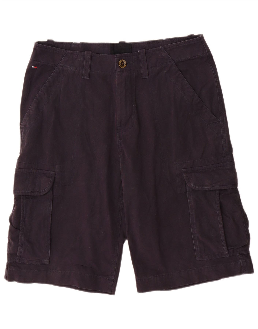 TOMMY HILFIGER Herre Cargo Shorts W32 Mellem marineblå bomuld