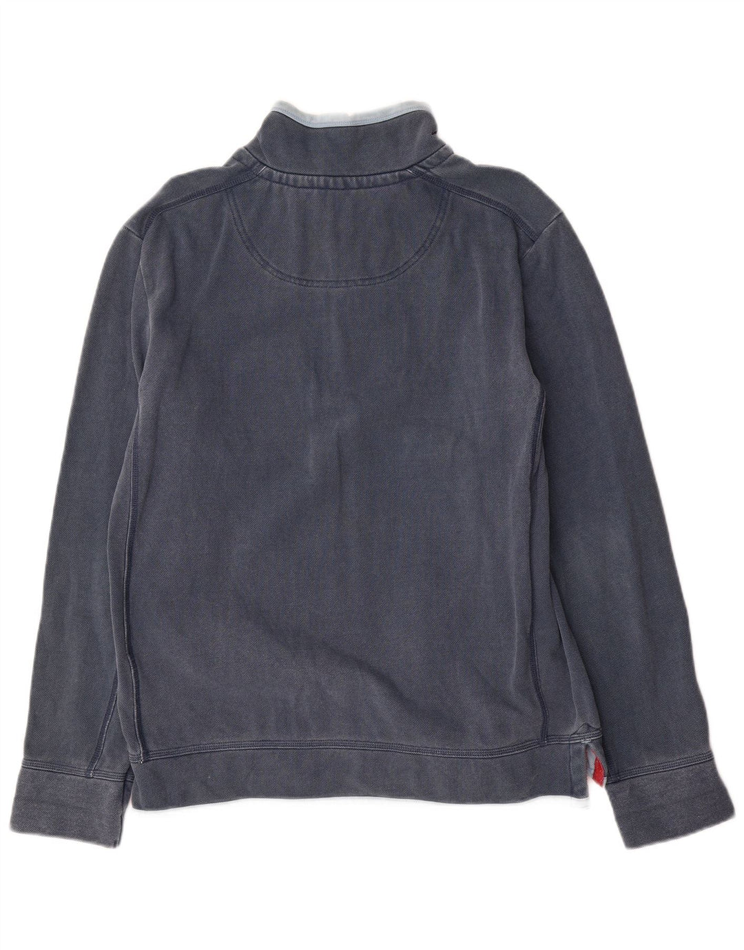 Fedt ansigt herre lynlås-hals sweatshirt jumper medium marineblå bomuld