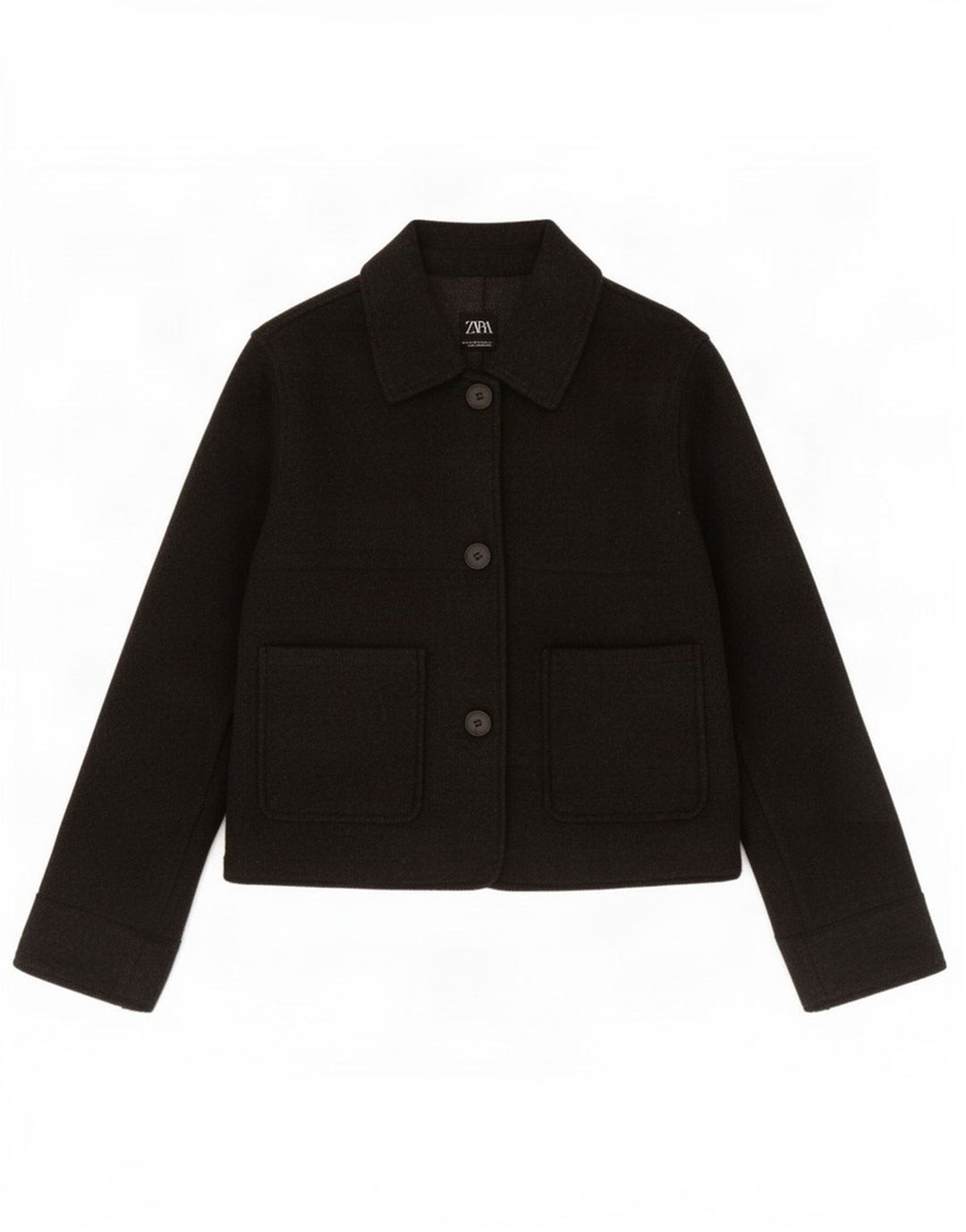 Zara Dame 3-knaps blazerjakke UK 6 XS Grå Polyester