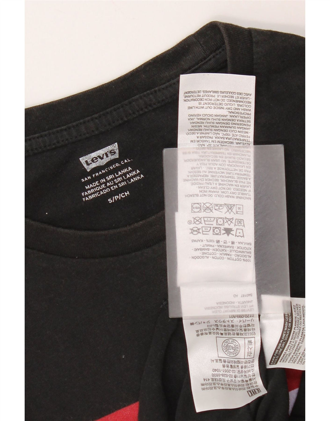Levi's Herre grafisk T-shirt top lille sort bomuld