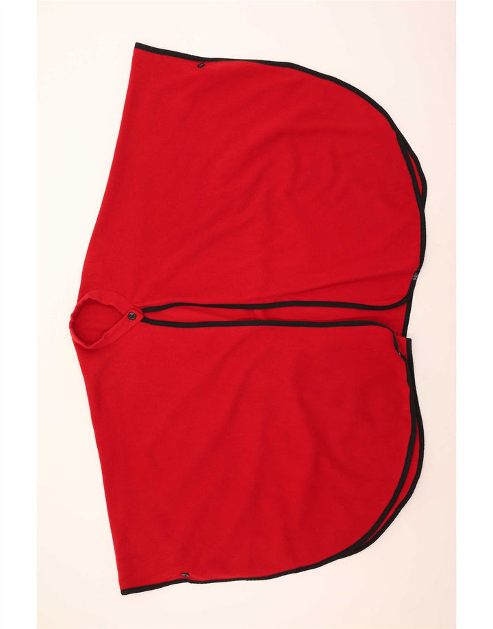 Vintage ponchofrakke til kvinder One Size Rød