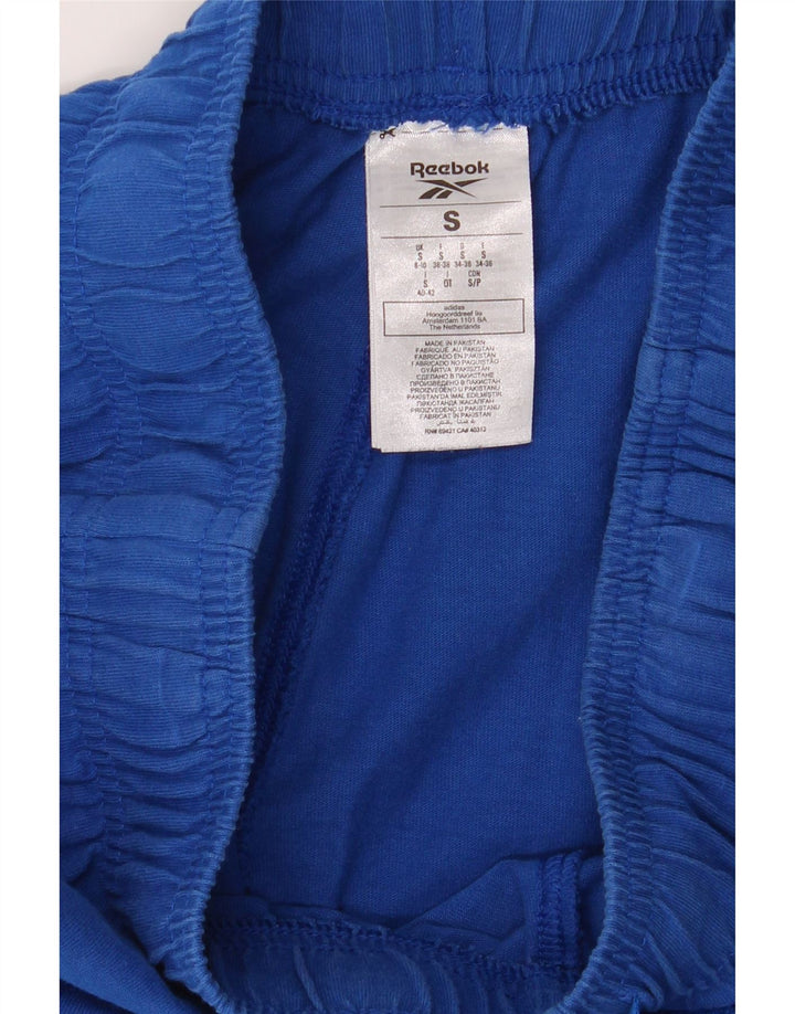 REEBOK Womens Sport Shorts UK 8/10 Small  Blue Cotton Vintage Reebok and Second-Hand Reebok from Messina Hembry 