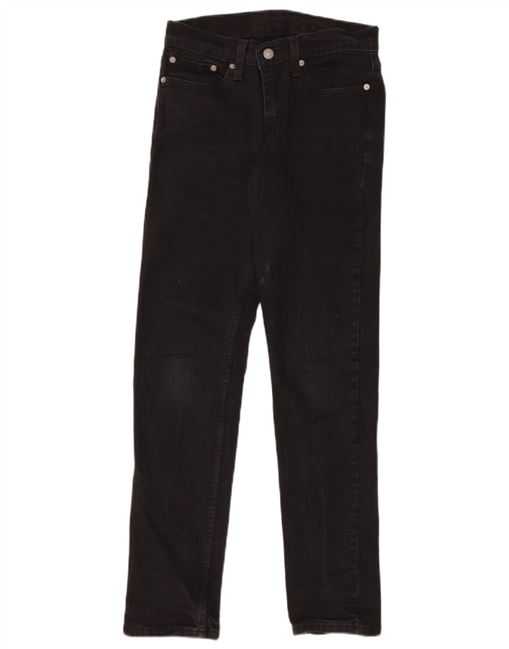 LEVI'S Mens 511 Slim Jeans W28 L32 Black Cotton