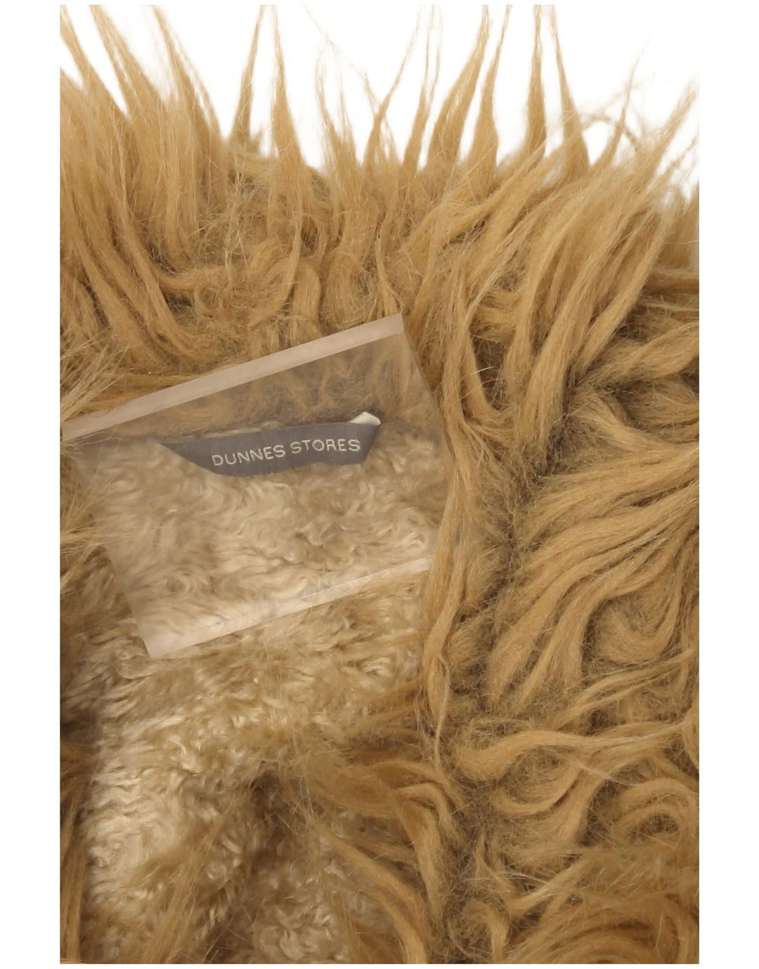 Dunnes Sherpa Overfrakke til kvinder UK 8 Small Beige