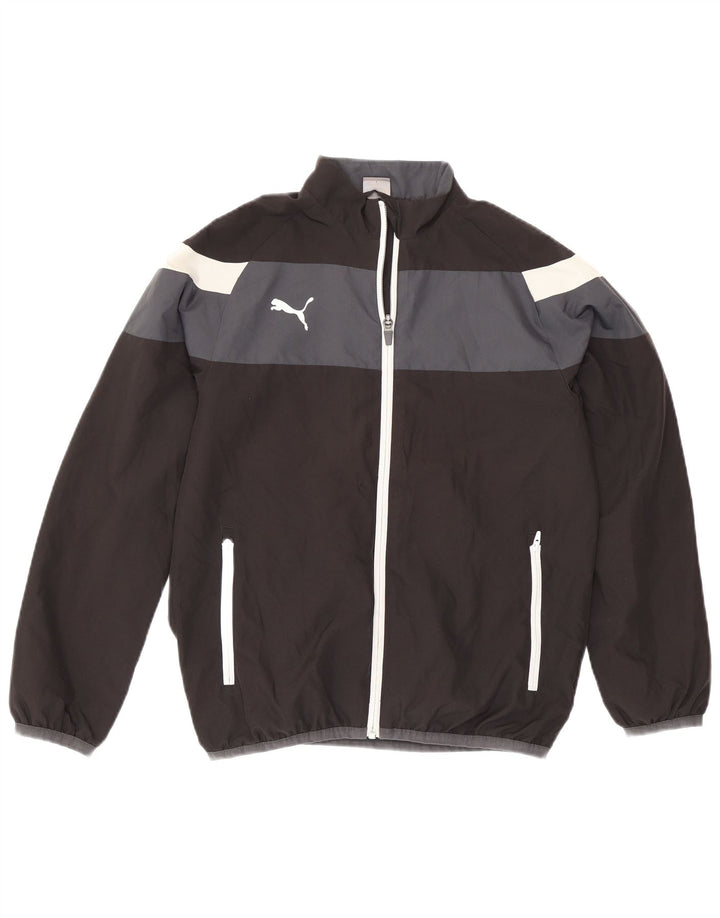 Puma Træningsdragt Topjakke til drenge 11-12 år Sort Colourblock Polyester