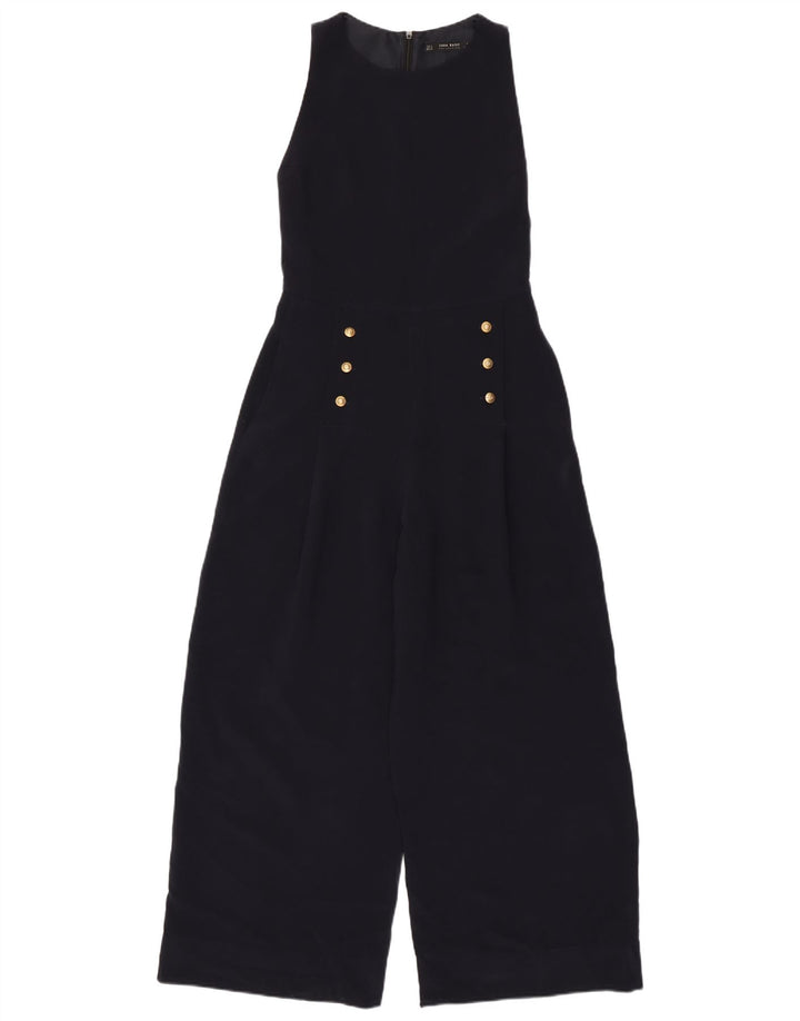ZARA Jumpsuit uden ærmer til kvinder UK 8 Small Black