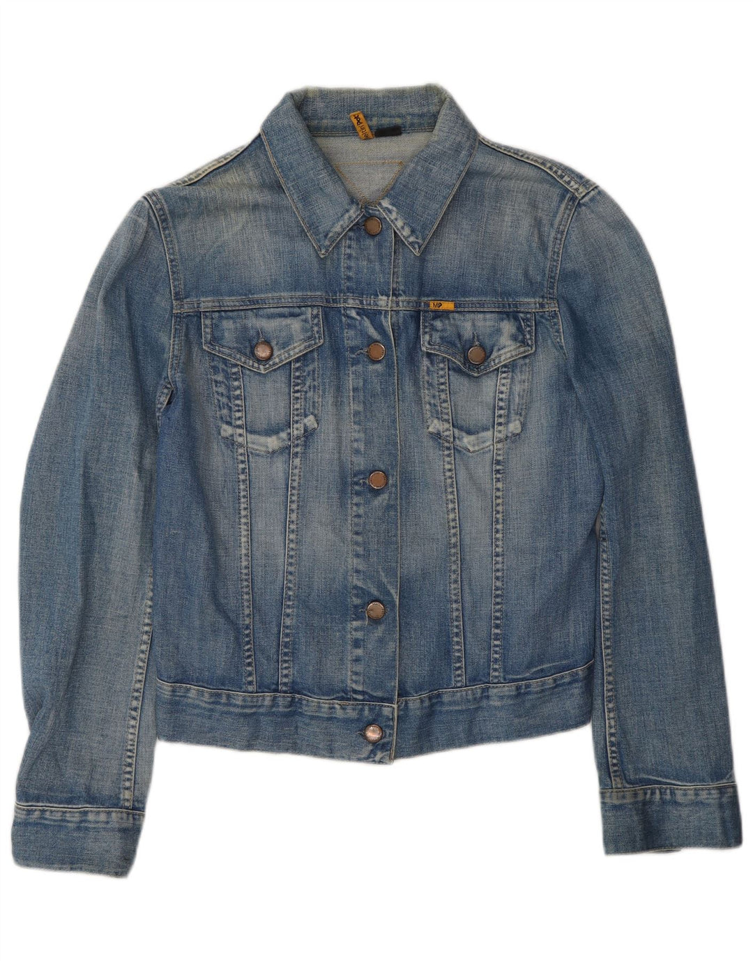 Meltin' Pot Dame denimjakke UK 14 Medium Blue Cotton