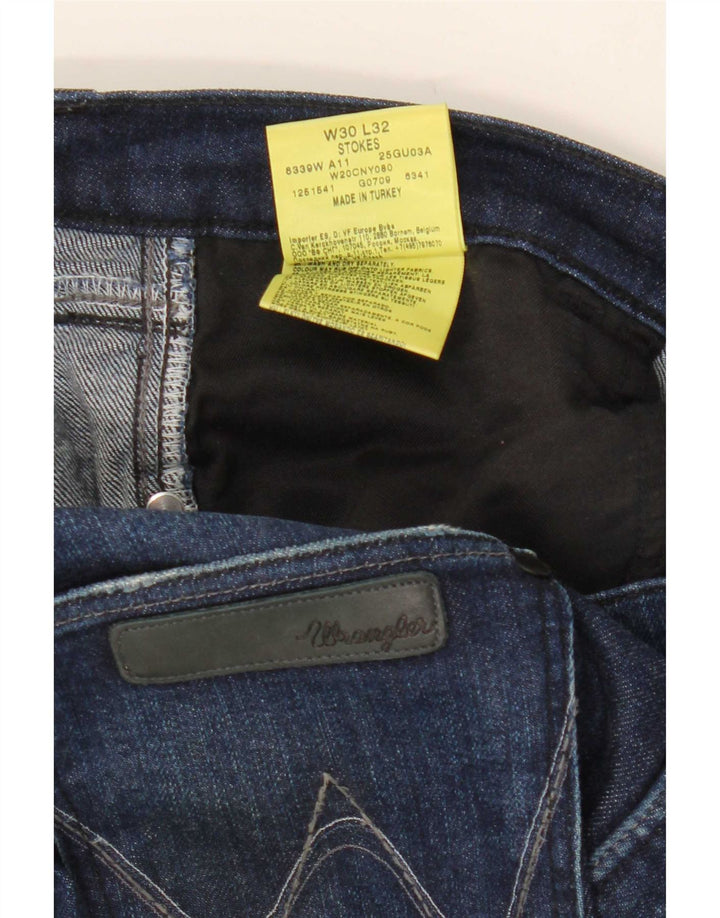Wrangler Dame Stokes Slim Jeans W30 L32 Marineblå Bomuld