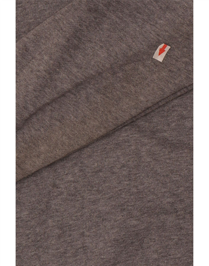 Nike Dame Grafisk Oversized Sweatshirt Jumper UK 16 Stor Grå Bomuld