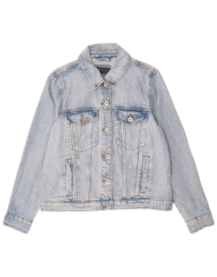 Marks & Spencer Dame denimjakke UK 12 Medium Blue Cotton
