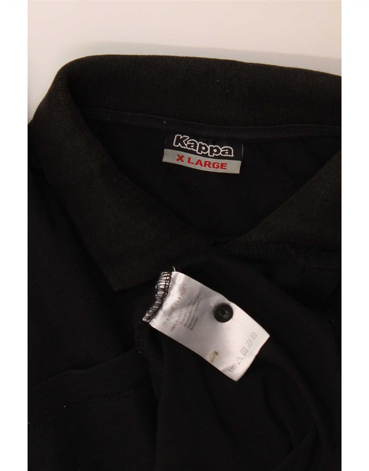Kappa herre poloshirt XL sort bomuld