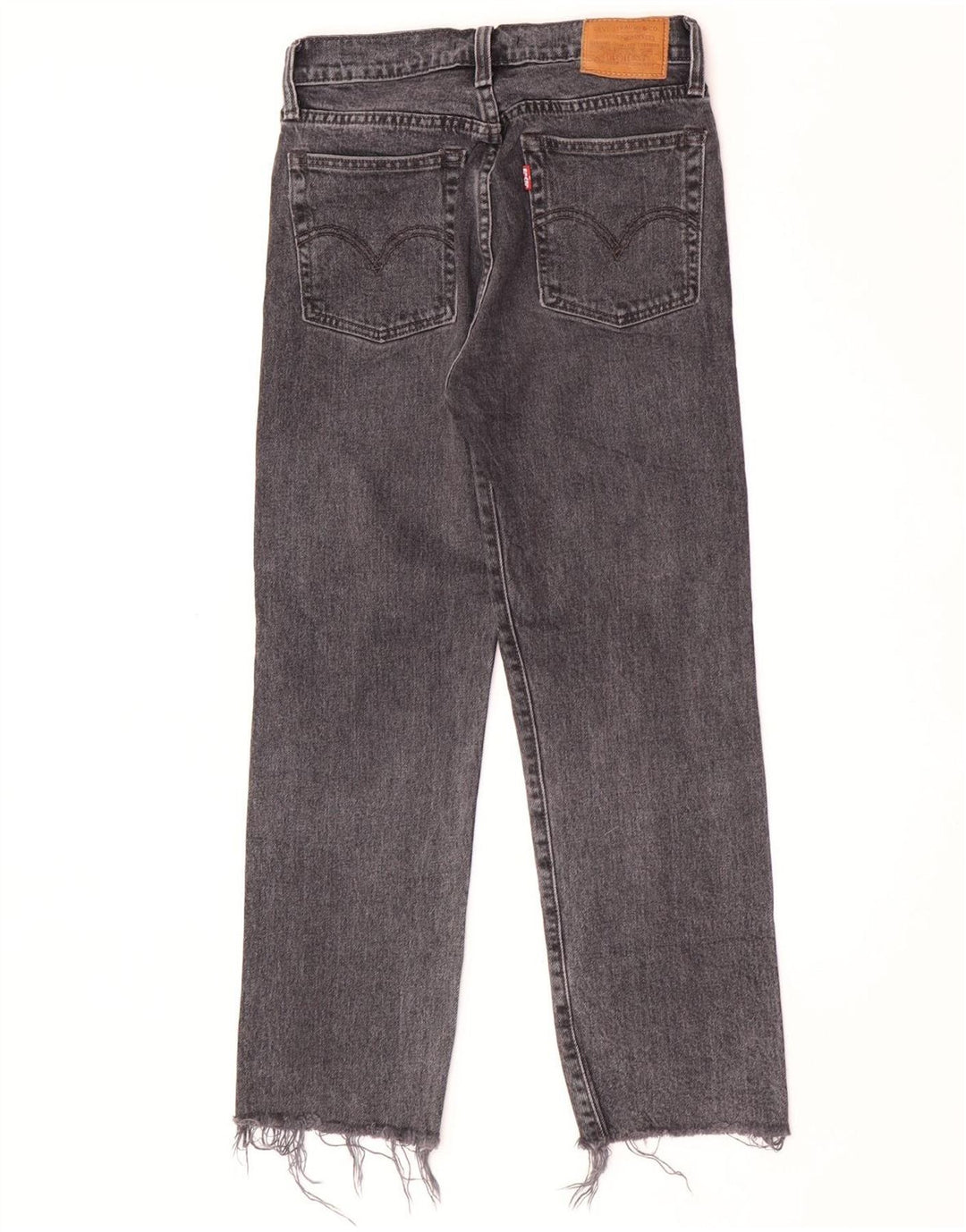 Levi's Dame Wedgie Straight Jeans W26 L26 Grå Bomuld