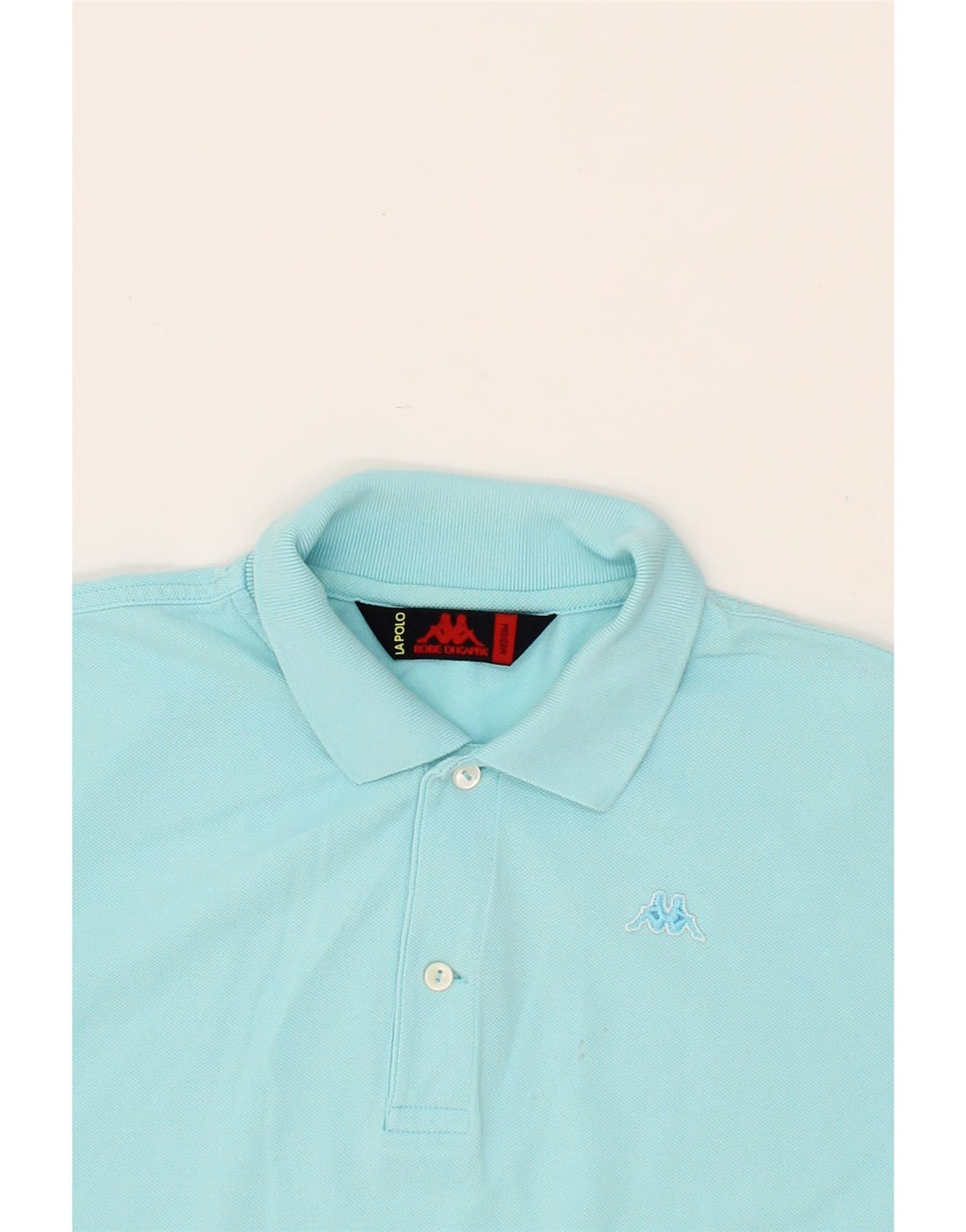 KAPPA Mens Polo Shirt Medium Blue Cotton Vintage Kappa and Second-Hand Kappa from Messina Hembry 