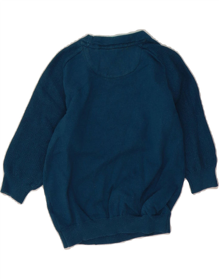 TED BAKER Boys Boat Neck Jumper Sweater 5-6 Years Blue Cotton Vintage Ted Baker and Second-Hand Ted Baker from Messina Hembry 