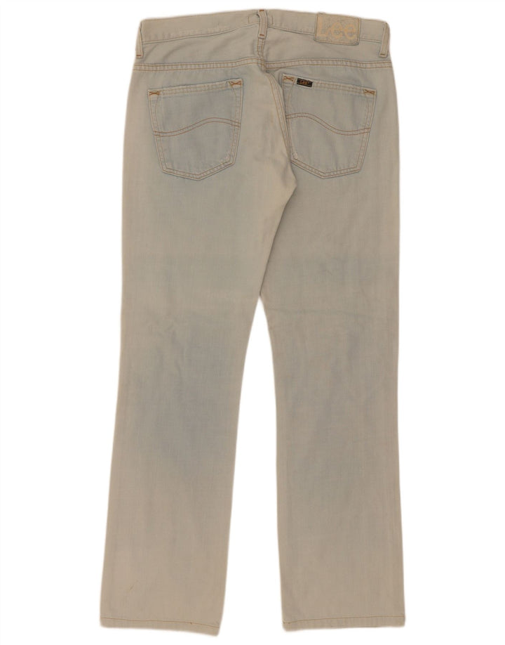 Lee Herre Knox Straight Jeans W32 L36 Blå Bomuld