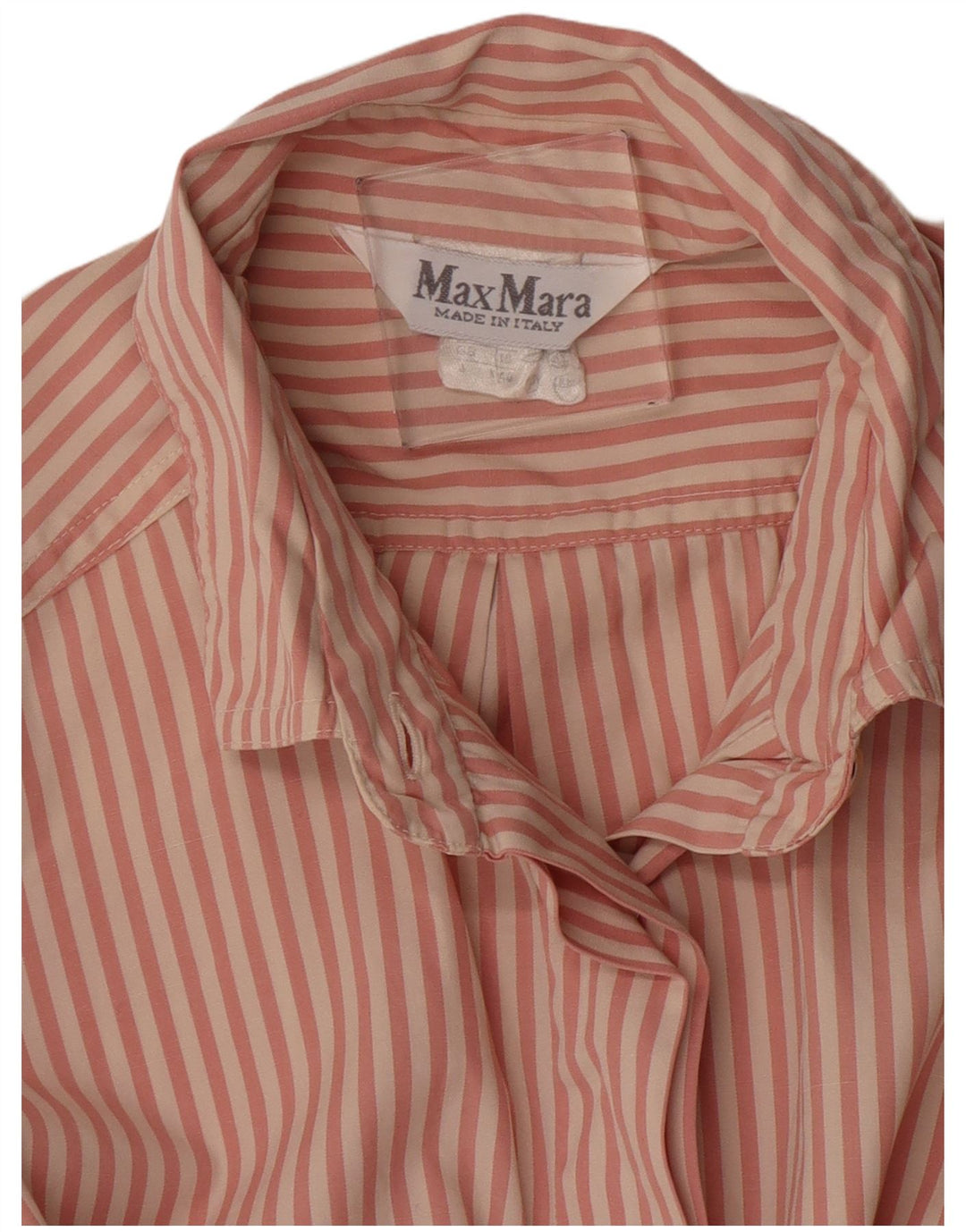 Max Mara Formel skjorte til kvinder UK 16 Large Pink Pinstripe