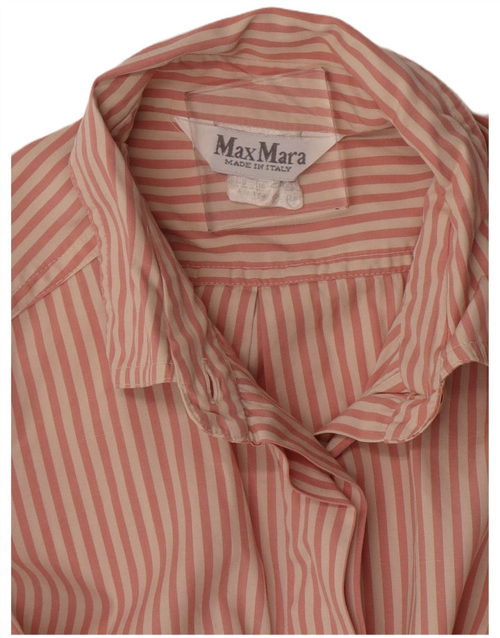 Max Mara Formel skjorte til kvinder UK 16 Large Pink Pinstripe