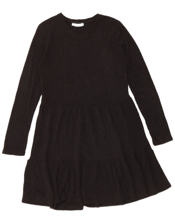 Zara Dame Jumper Dress UK 10 Small Black