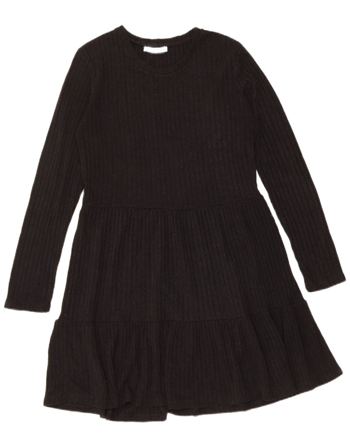 Zara Dame Jumper Dress UK 10 Small Black