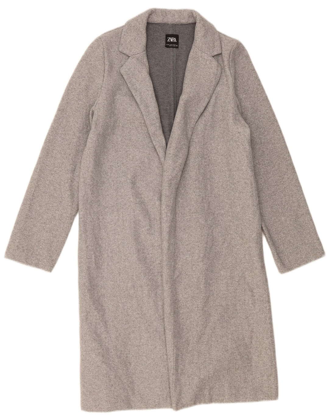 Zara Womens Open Coat UK 14 Medium Grey