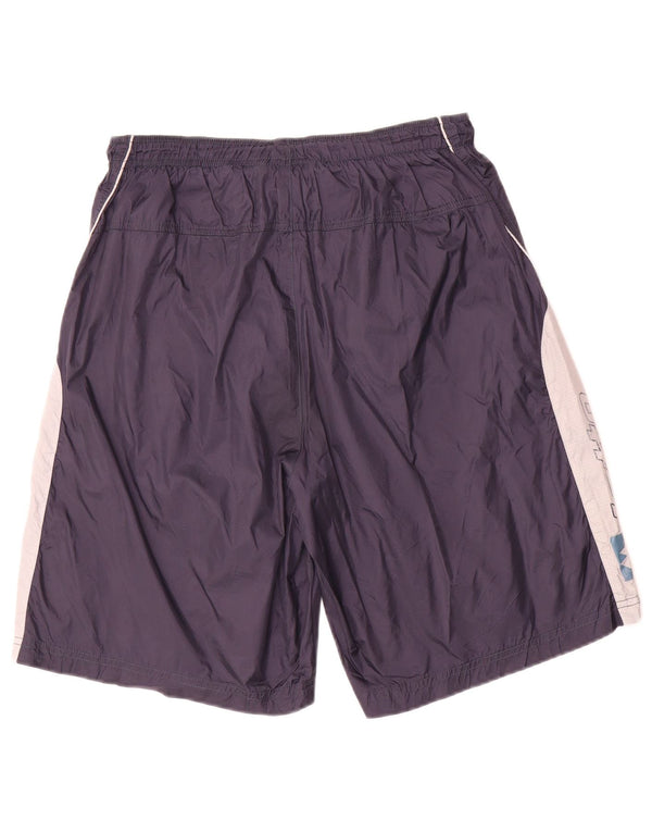 Lotto Herre grafiske sportsshorts UK 40/42 Large Navy Blue Colourblock Nylon