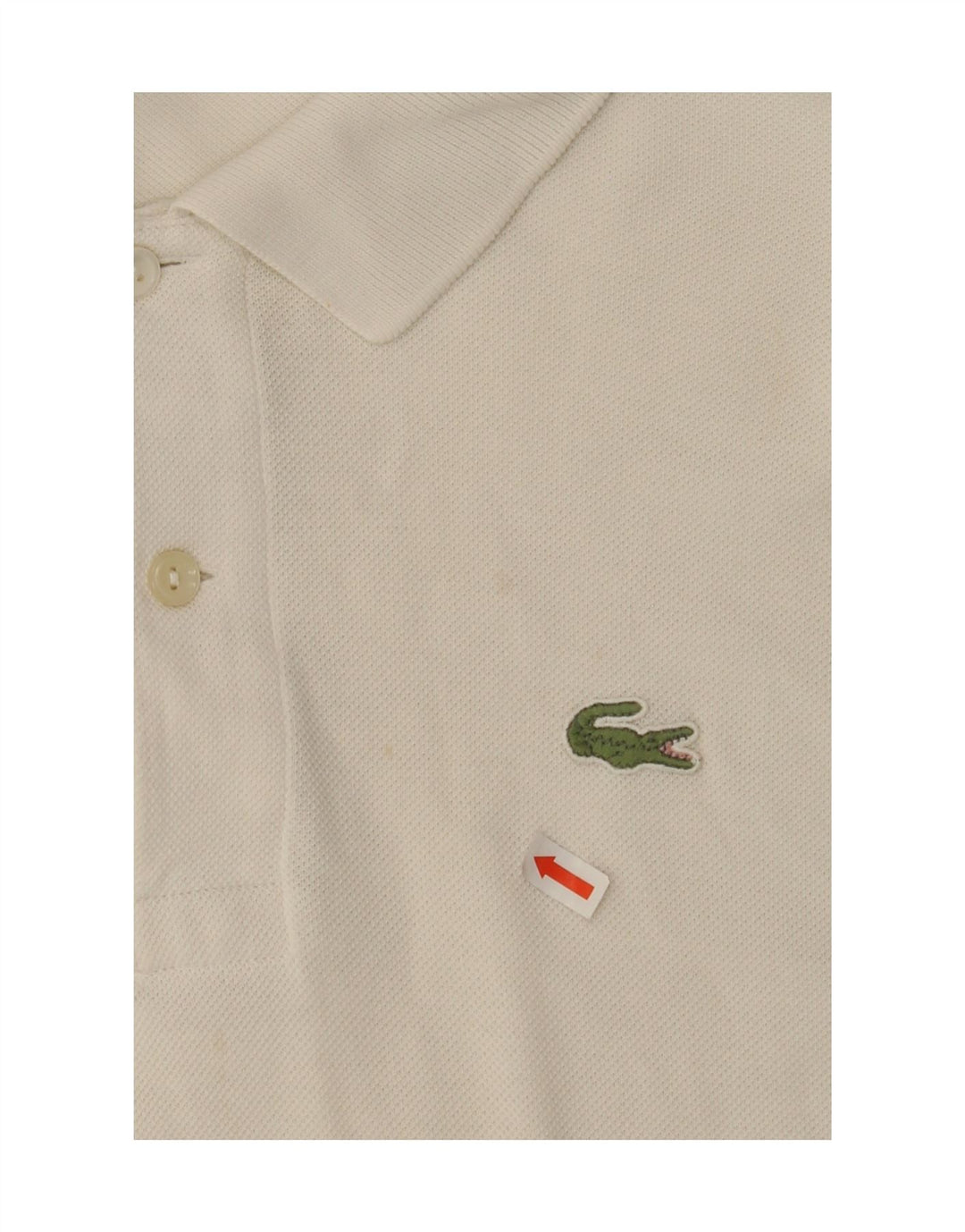 LACOSTE Mens Polo Shirt Size 6 XL White Vintage Lacoste and Second-Hand Lacoste from Messina Hembry 