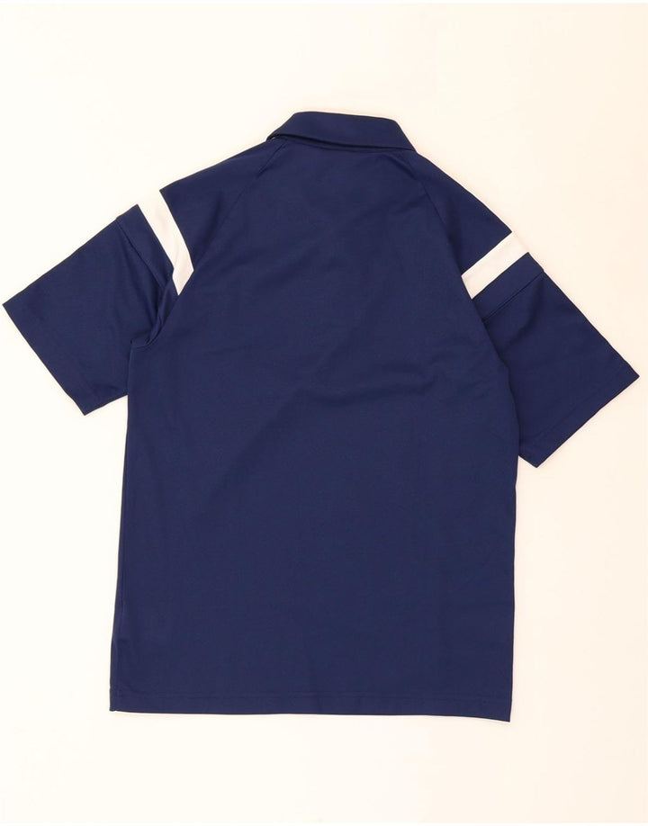 ADIDAS Mens Climalite Polo Shirt Small Navy Blue Colourblock Polyester Vintage Adidas and Second-Hand Adidas from Messina Hembry 