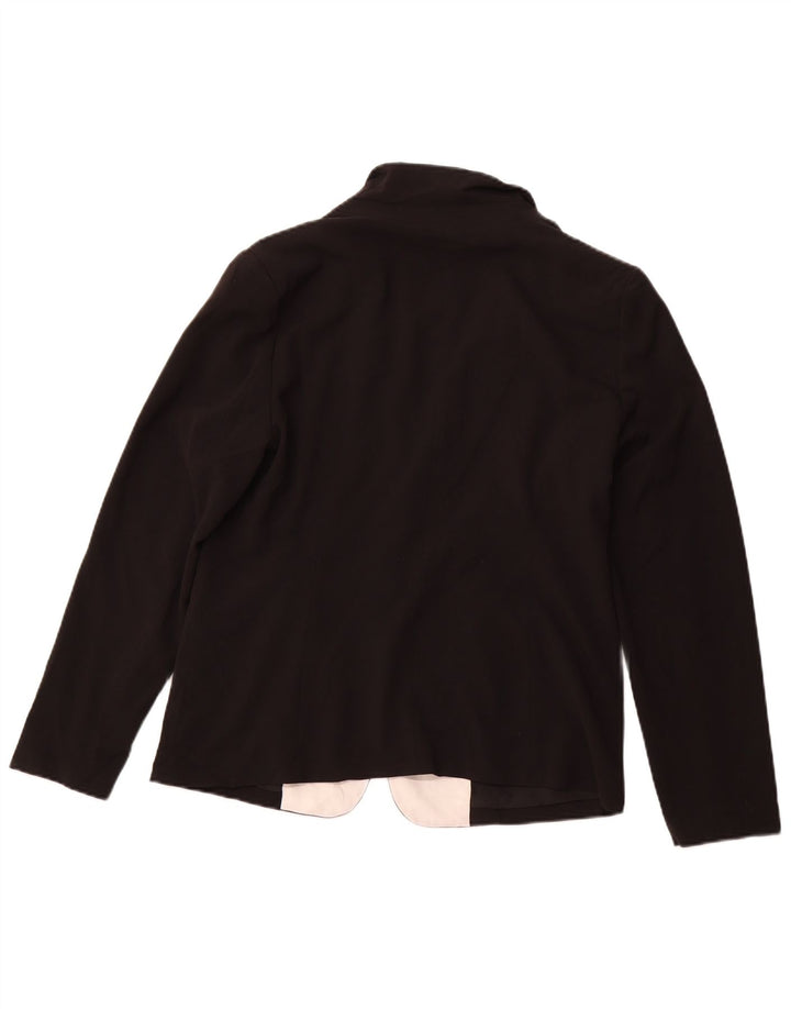 MOSSIMO Dame 1 Knap Blazer Jacket UK 16 Stor Sort Colourblock