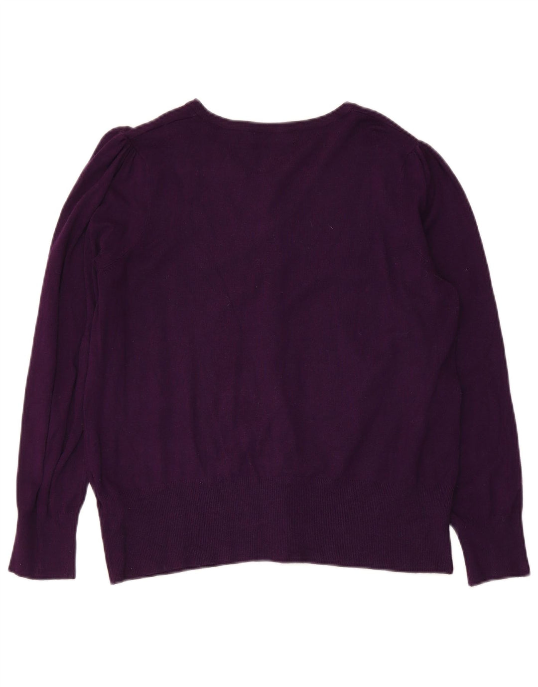 Marks & Spencer Dame Cardigan Sweater UK 16 Large Purple Viscose