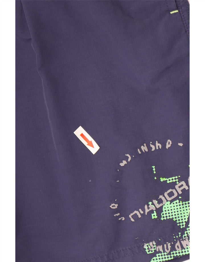Diadora Herre grafiske svømmeshorts Medium Marineblå polyamid