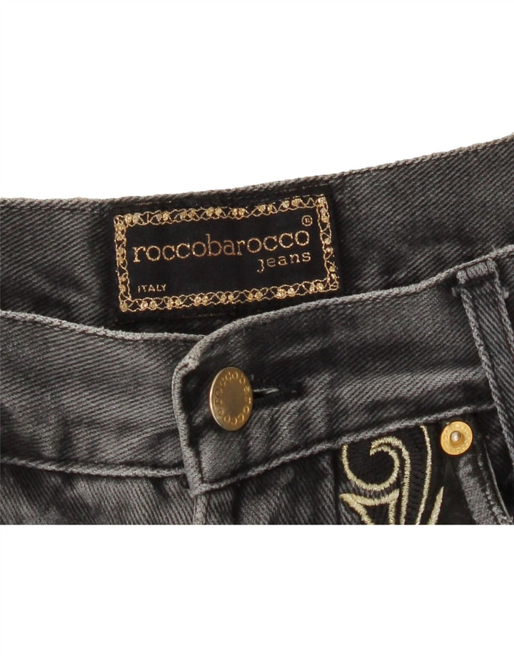 ROCCOBAROCCO Womens High Rise Tapered Jeans IT 46 Large W32 L30 Grey Vintage Roccobarocco and Second-Hand Roccobarocco from Messina Hembry 