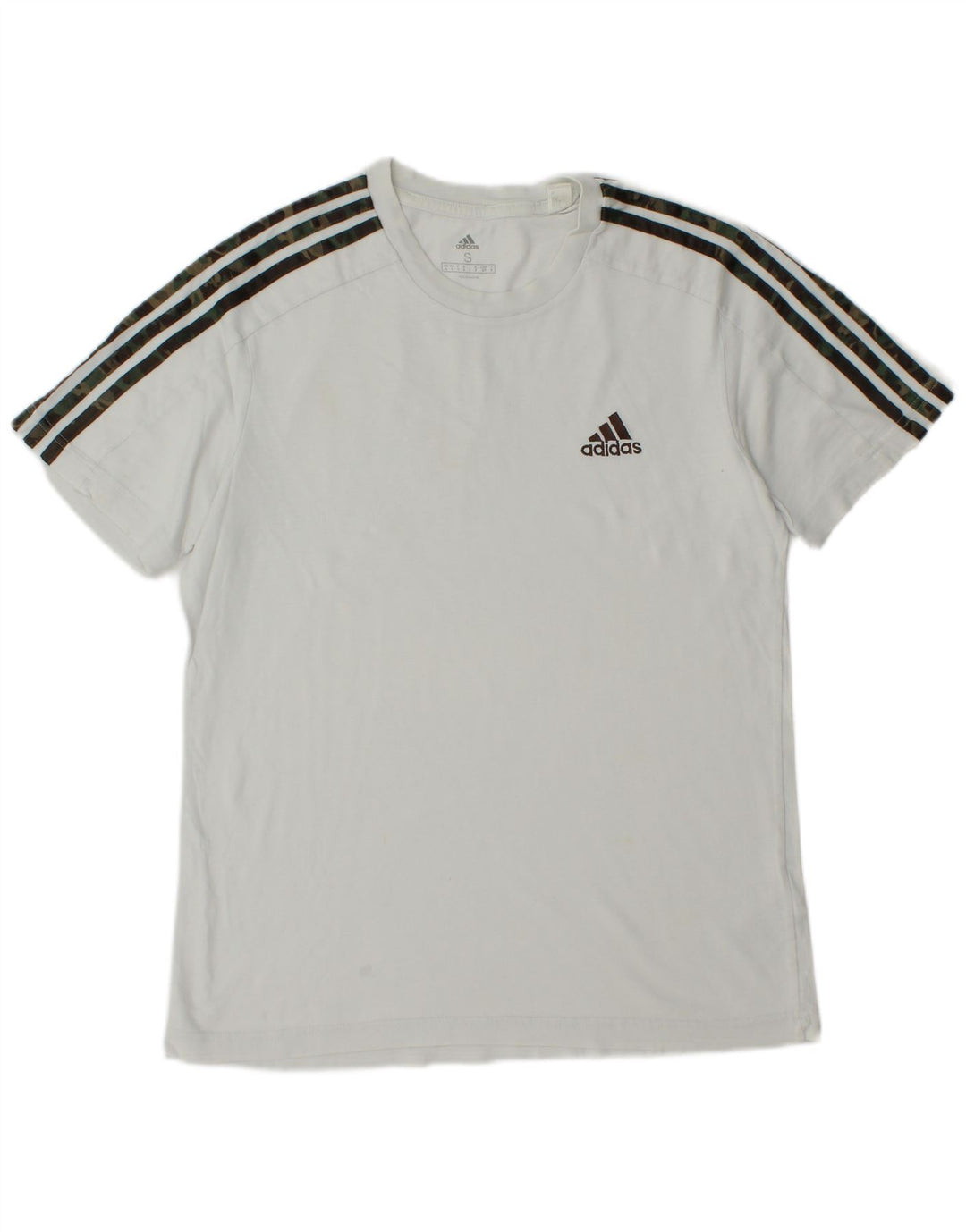 Adidas herre T-shirt top lille hvid bomuld