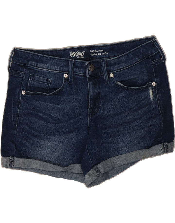 MOSSIMO Womens Mid Rise Denim Shorts US 2 XS W26  Blue Cotton Vintage Mossimo and Second-Hand Mossimo from Messina Hembry 