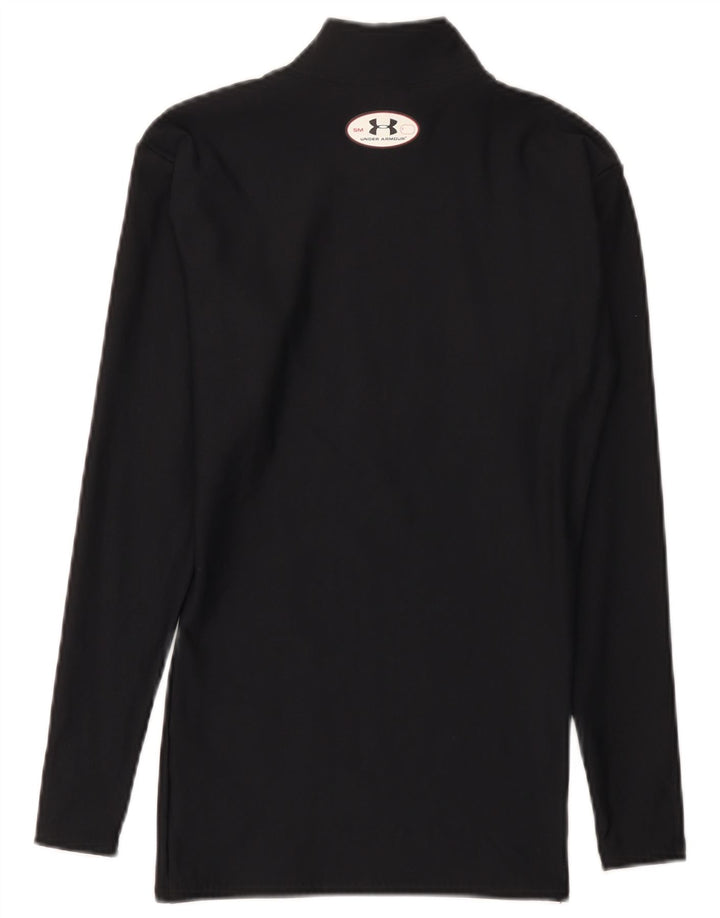 Under Armour Womens Cold Gear Top Langærmet UK 8 Small Black Nylon