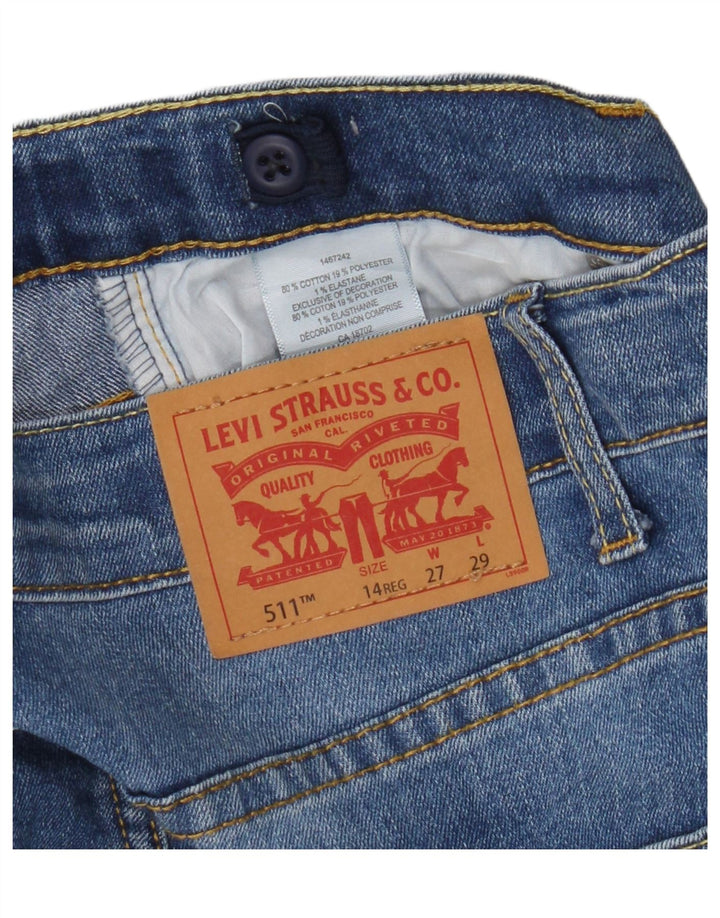 Levi's Boys 511 Slim Jeans 14-15 år W27 L29 Blå Bomuld