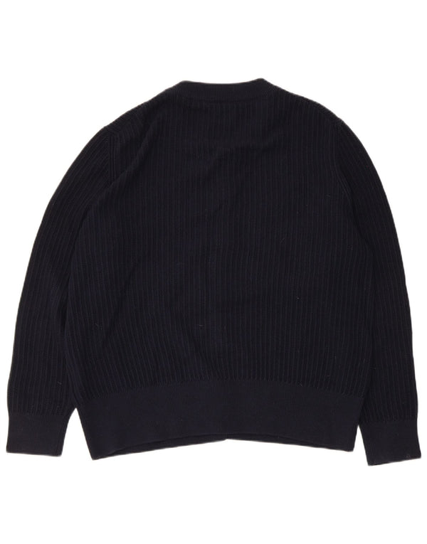 Gant dame cardigan sweater UK 18 XL marineblå bomuld