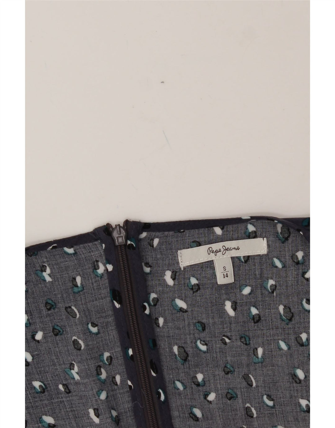 PEPE JEANS Womens Long Sleeve Playsuit UK 10 Small Navy Blue Flecked Vintage PEPE Jeans and Second-Hand PEPE Jeans from Messina Hembry 