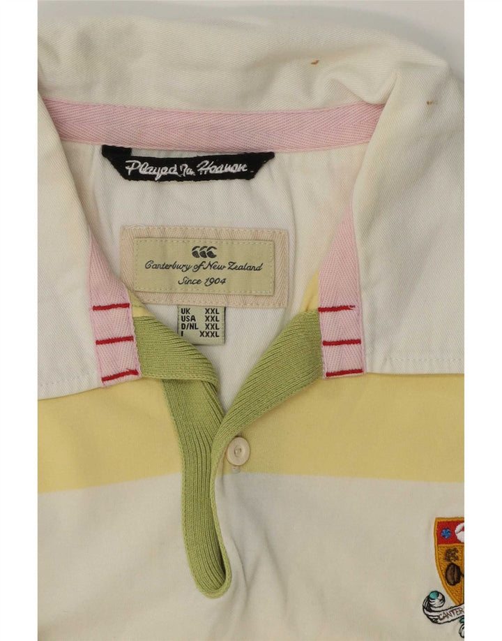 Canterbury Rugby Polo Shirt til mænd 2XL Flerfarvet Stribet