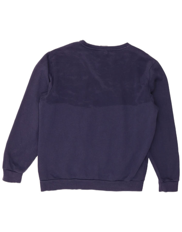 Puma Herre Grafisk Sweatshirt Jumper Stor Marineblå Bomuld