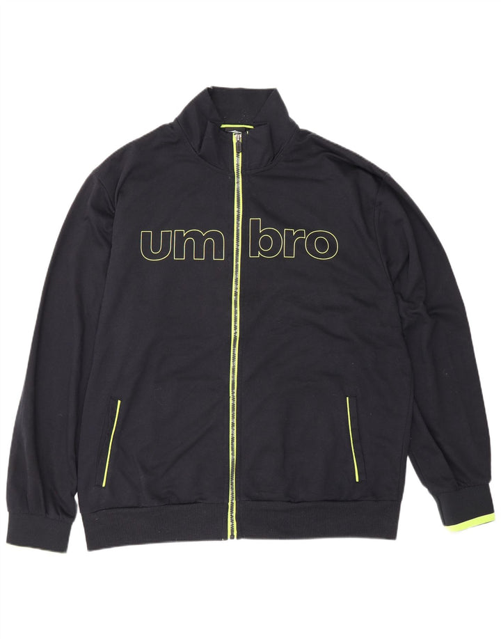 Umbro Herre Grafisk træningsdragt Topjakke IT 56 XL Sort Bomuld