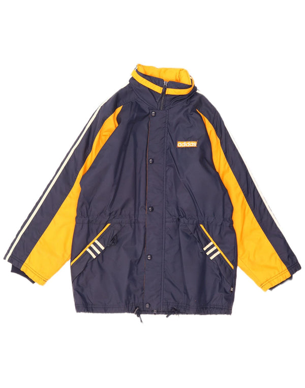 Adidas Herre Windbreaker Jacket UK 40 Large Navy Blue Colourblock