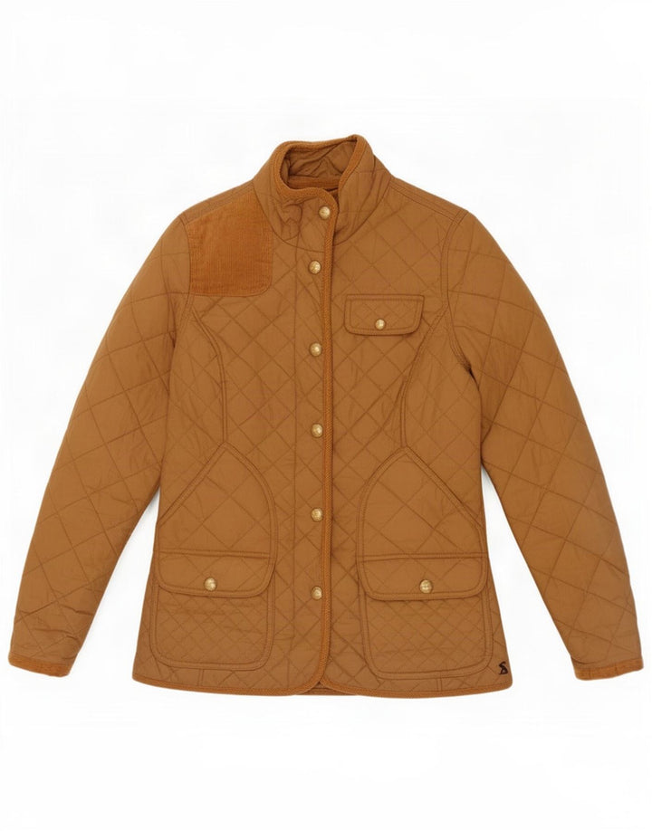 Joules Quiltet jakke til kvinder UK 8 Small Beige Polyamid