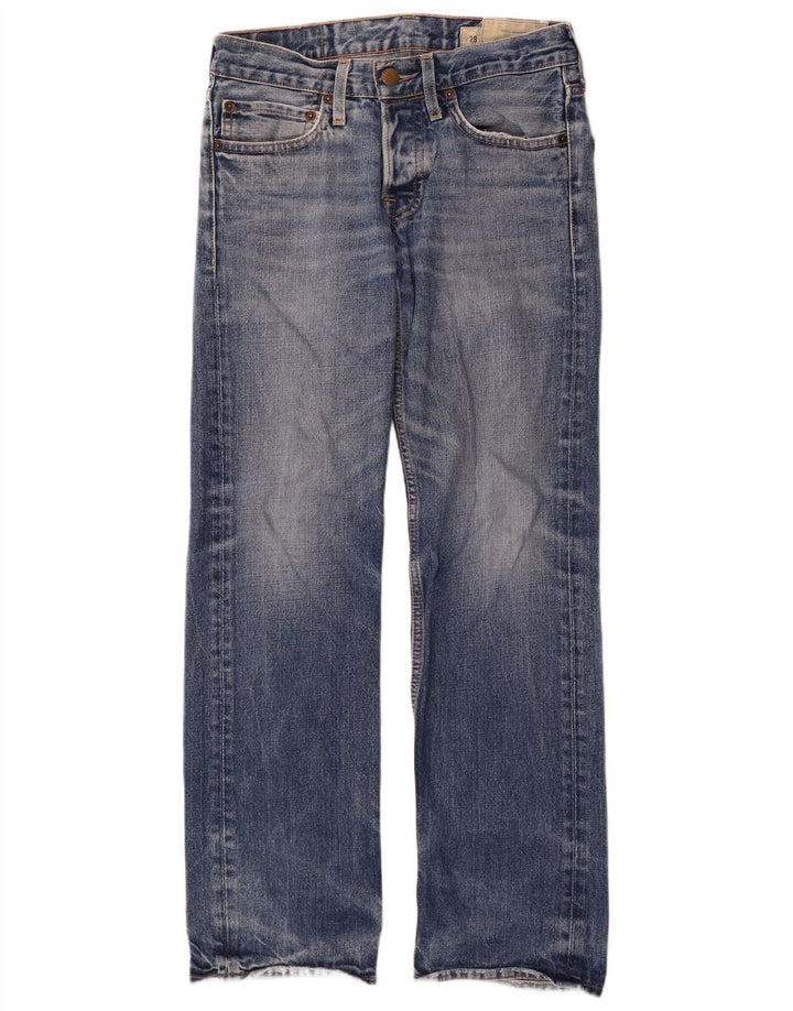 Hollister Straight Jeans til mænd W29 L30 blå bomuld